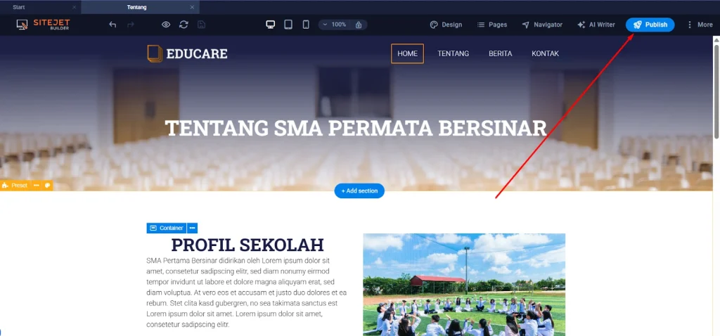 publikasi website