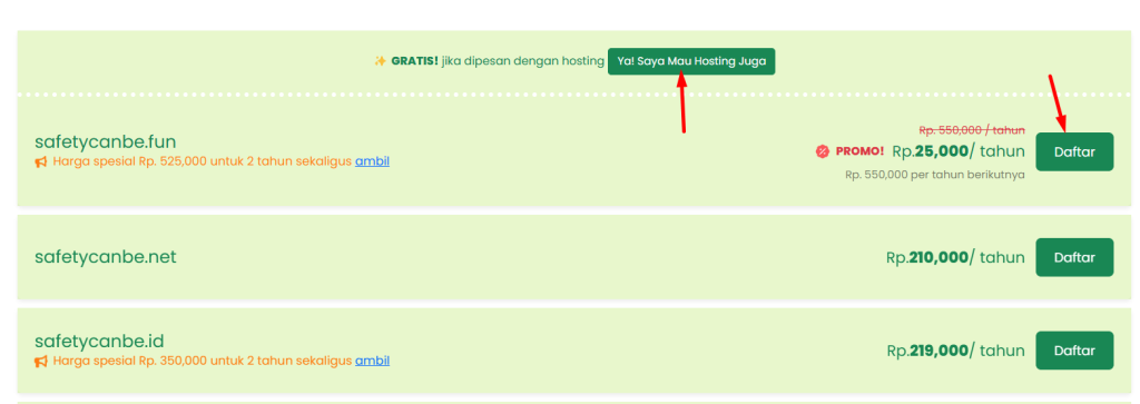 beli domain .fun di Rumahweb