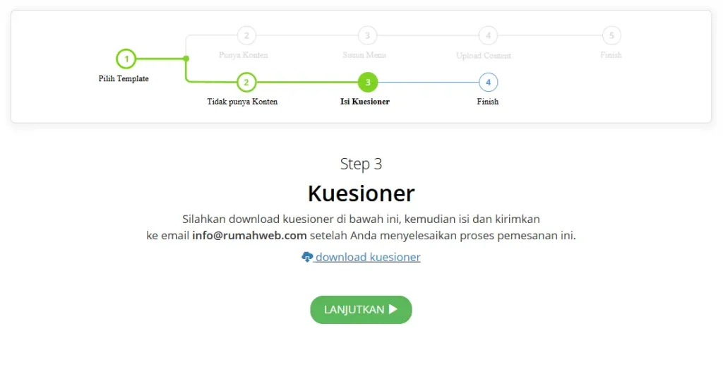 isi kuesioner