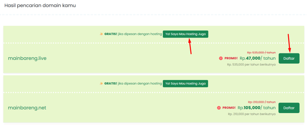 beli domain .live di Rumahweb