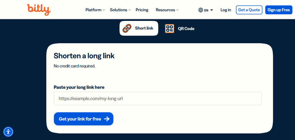 Bitly - Cara Memperpendek Link Website