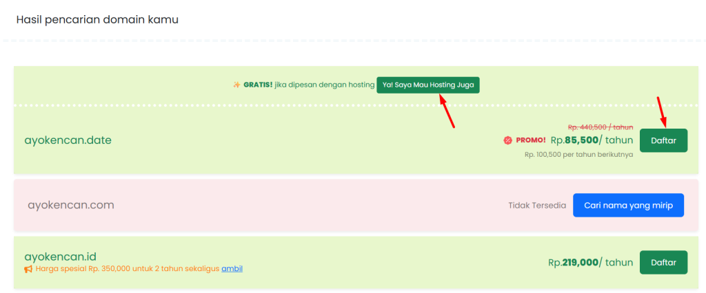 beli domain .date di Rumahweb
