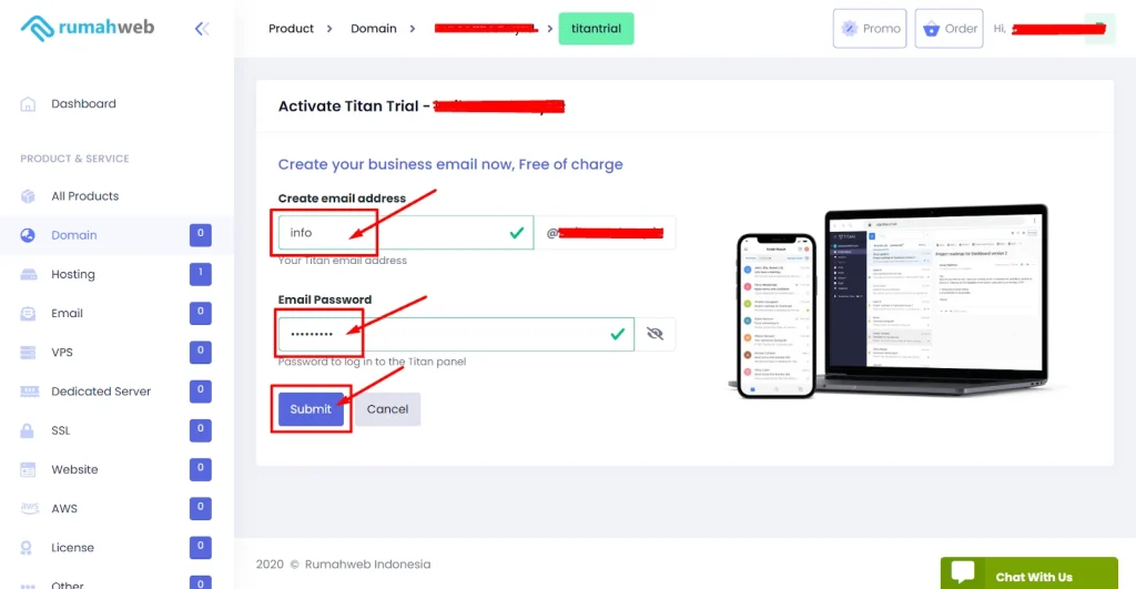 Membuat email domain sendiri dengan Titan